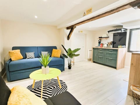 Kitchen or kitchenette, Living room, Seating area, stove, kitchen