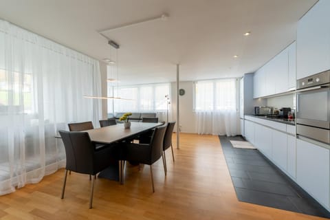 Kitchen or kitchenette, Dining area, stove