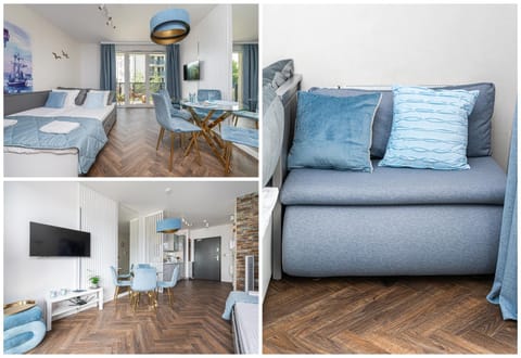 Bed, Living room, Dining area