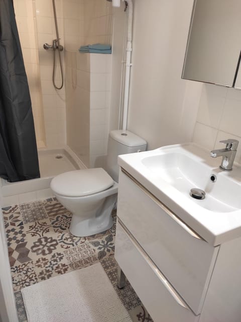 Shower, Toilet, Bathroom, towels