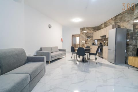 Kitchen or kitchenette, Living room, Seating area