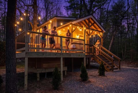 Property building, group of guests