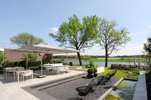 Garden view, River view