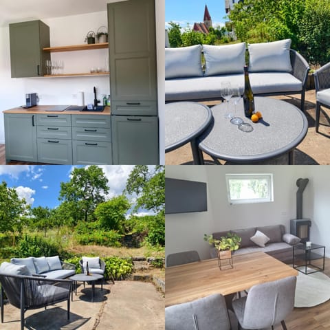 Garden, Kitchen or kitchenette, Living room, Seating area, Dining area, Garden view
