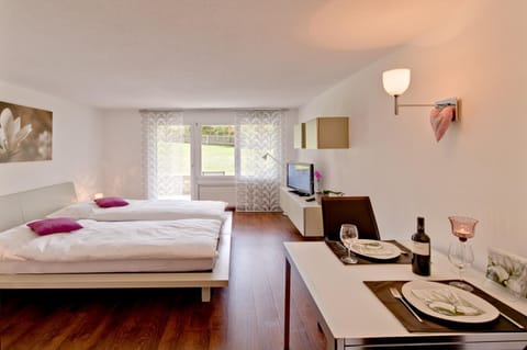 Bed, Day, Balcony/Terrace, Living room, Photo of the whole room, Decorative detail, Seating area, Dining area, Bedroom