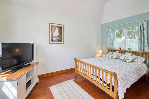 Bed, TV and multimedia, Living room, Bedroom