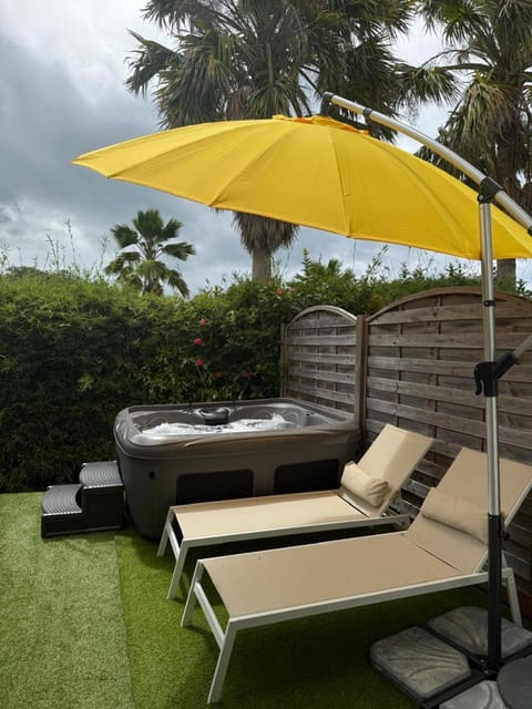 Patio, Garden view, sunbed