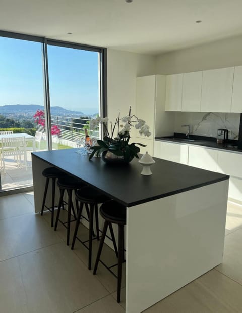 Contemporary Villa with Sea View, Infinity Swimming pool, Gym , Cinema room,Lift Villa in Nice