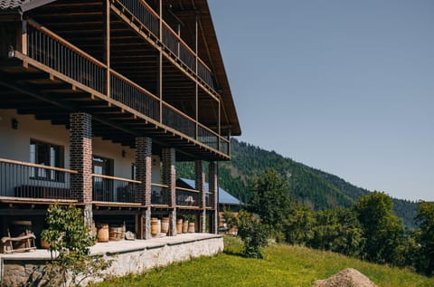 Property building, Spring, Day, Natural landscape, Mountain view