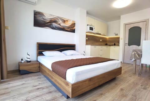 Kitchen or kitchenette, Living room, Bedroom