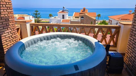 Natural landscape, Hot Tub, View (from property/room), Balcony/Terrace, Sea view