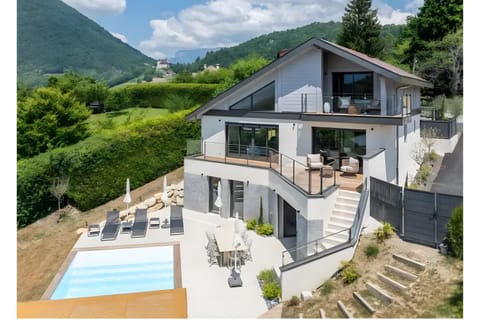 Property building, Living room, Swimming pool