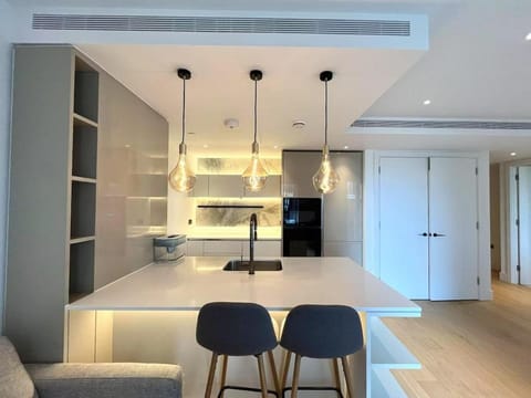 Kitchen or kitchenette, Living room, Dining area
