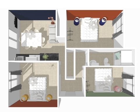 Othello - Appartement 6 personnes - Check in h24 & Wifi Apartment in Lyon