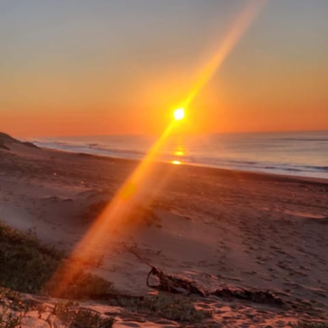 Beach, Sea view, Sunrise