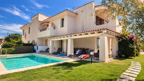 Property building, Living room, Swimming pool