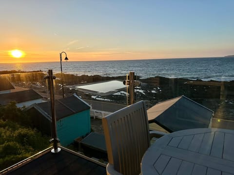 Natural landscape, Sea view, Sunset