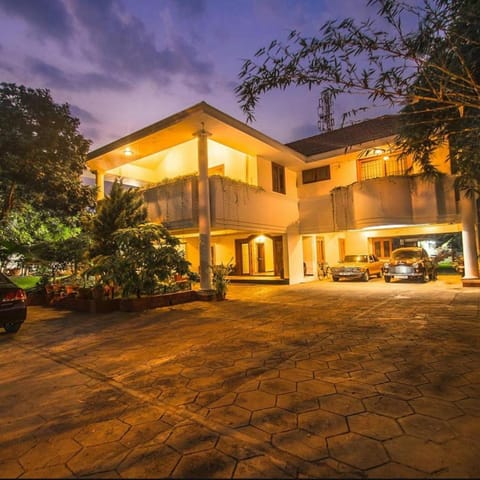 Property building, Night, Parking