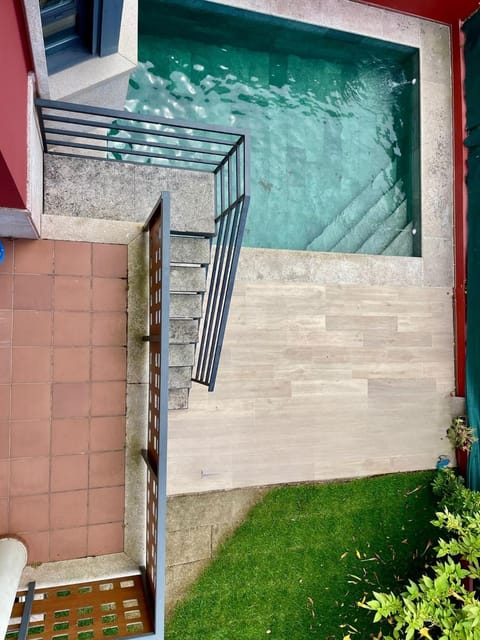 Property building, Patio, Day, View (from property/room), Balcony/Terrace, Pool view