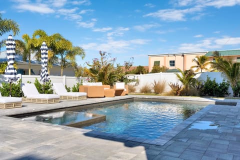 Luxury Cocoa Beach Oceanview Beach House Heated Private Pool, Spa & Beach Access Sleeps 12 House in Cocoa Beach