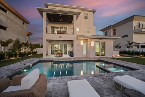 Luxury Cocoa Beach Oceanview Beach House Heated Private Pool, Spa & Beach Access Sleeps 12 House in Cocoa Beach