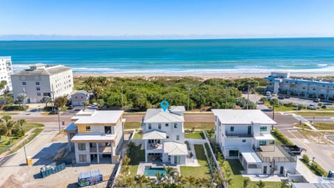 Luxury Cocoa Beach Oceanview Beach House Heated Private Pool, Spa & Beach Access Sleeps 12 House in Cocoa Beach
