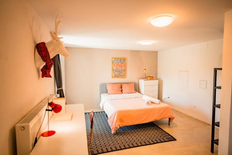 Bed, Photo of the whole room, Bedroom, towels, wardrobe