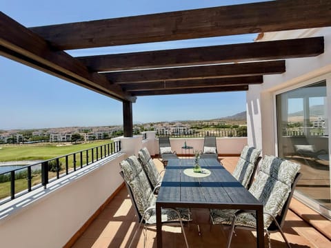 View (from property/room), Balcony/Terrace, Seating area, Dining area