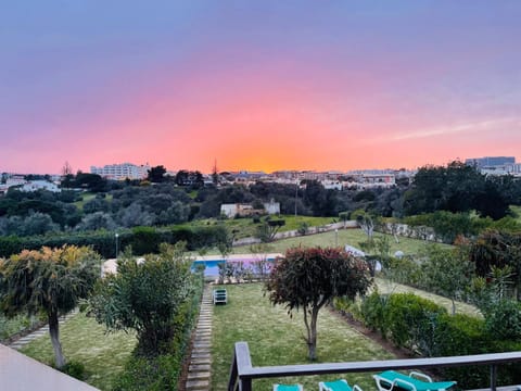 Garden view, Sunset