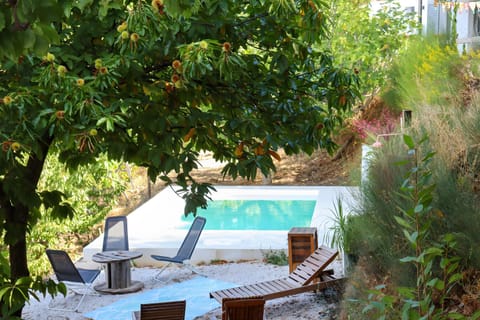 Property building, Living room, Swimming pool