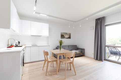 Kitchen or kitchenette, Living room, Dining area