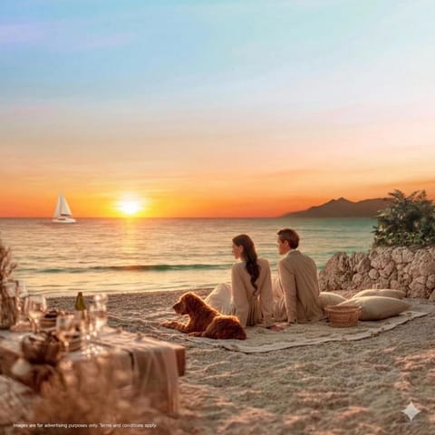 Day, Natural landscape, Beach, Sea view, Sunrise, Sunset, group of guests