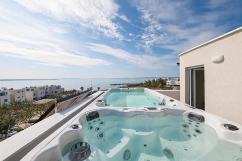 Hot Tub, Pool view, Sea view, Swimming pool