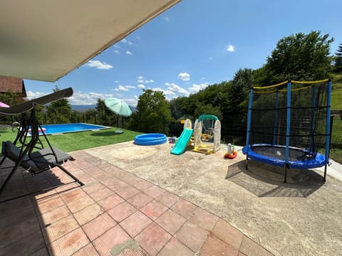 Patio, Day, Pool view, Swimming pool, sunbed