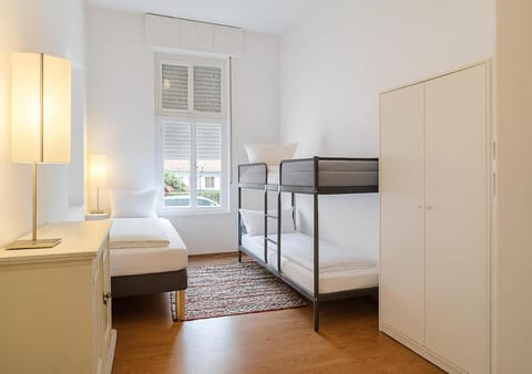 Bed, Photo of the whole room, Bedroom, bunk bed, wardrobe