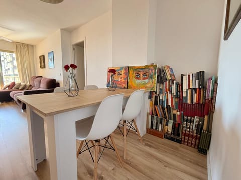 Library, Living room, Dining area