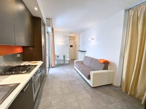 Kitchen or kitchenette, Living room, Seating area, Dining area, oven, stove