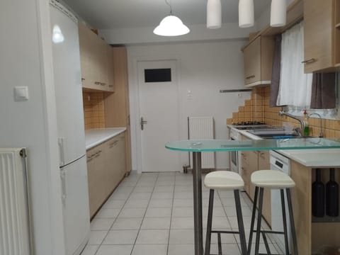 Kitchen or kitchenette, dishwasher, oven, stove