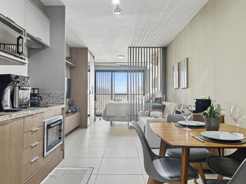 Kitchen or kitchenette, Living room, oven