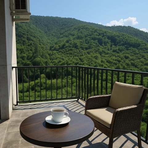 Day, Natural landscape, View (from property/room), Balcony/Terrace, Mountain view