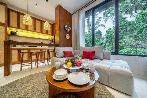 View (from property/room), Kitchen or kitchenette, Living room, Seating area