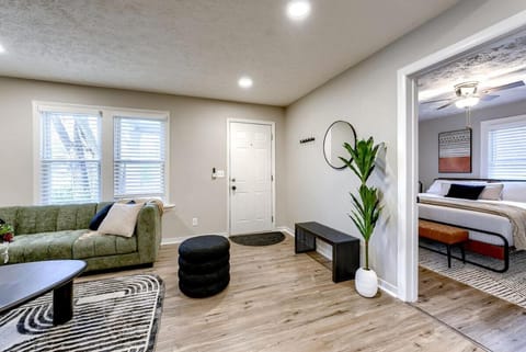 Living room, Seating area, Bedroom