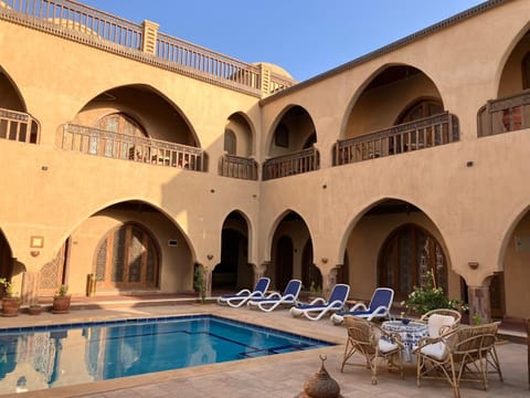 Seating area, Pool view, Inner courtyard view