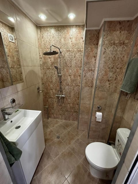 Shower, Toilet, Bathroom, towels