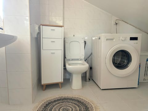 Toilet, Bathroom, washing machine