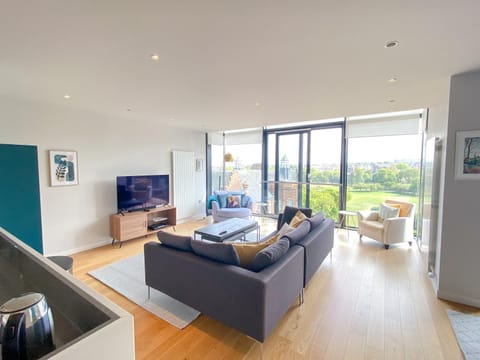 TV and multimedia, View (from property/room), Living room, Decorative detail, Seating area, Dining area