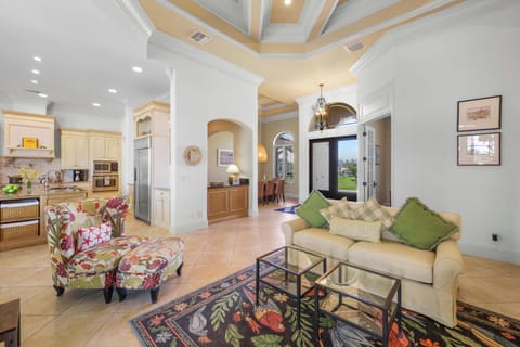 Waterfront home with heated pool, spa and walk to beach House in Marco Island