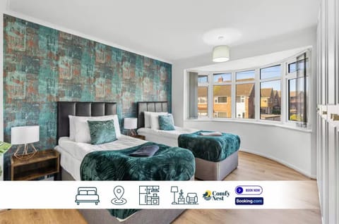 Bed, Bedroom, Text overlay