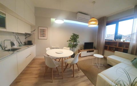 Kitchen or kitchenette, Living room, Dining area