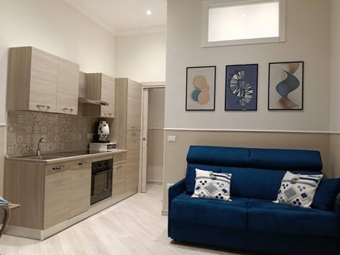 Living room, kitchen